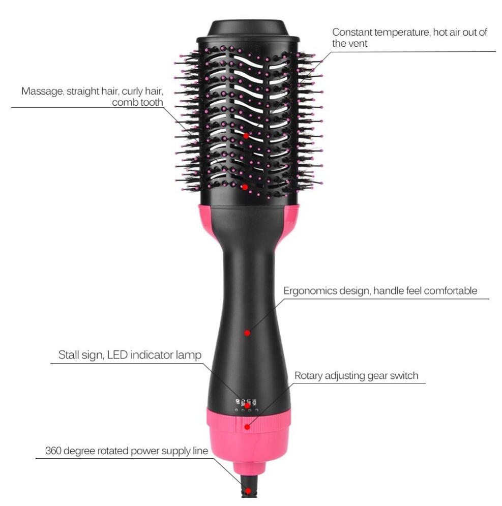 Electric Hair Dryer Comb Straightener Hair Curling | Beauty Product - Crazy Dream Deals