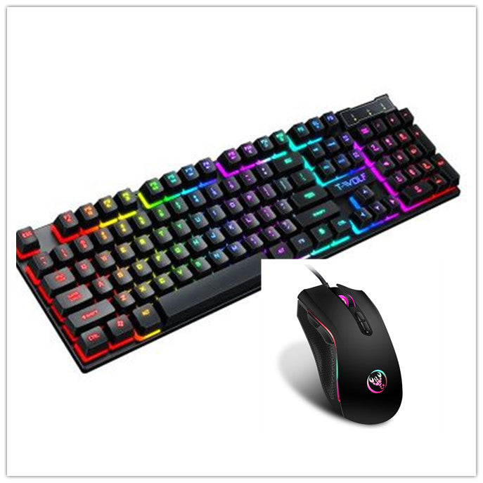 Gaming Usb Luminous Wired Keyboard Floating Manipulator - Crazy Dream Deals