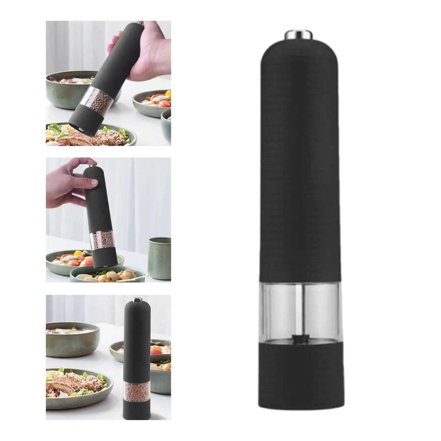 German Myle Mai Ruisi Electric Black Pepper Grinder Sea Salt Automatic Grinding Bottle Home Kitchen Seasoning - Crazy Dream Deals