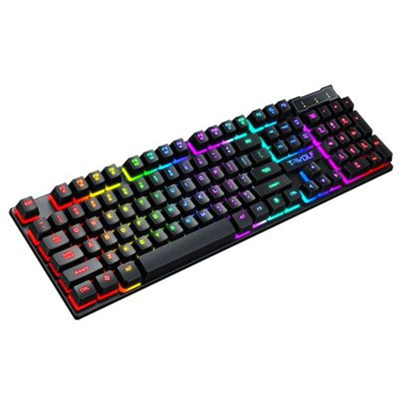 Gaming Usb Luminous Wired Keyboard Floating Manipulator - Crazy Dream Deals