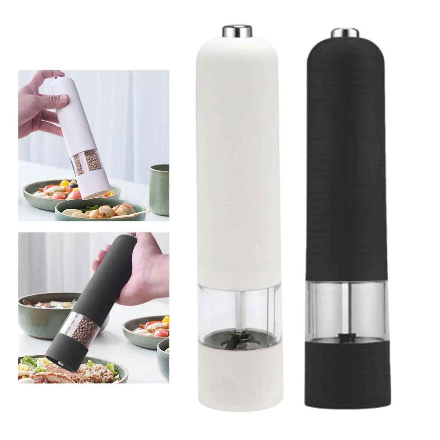 German Myle Mai Ruisi Electric Black Pepper Grinder Sea Salt Automatic Grinding Bottle Home Kitchen Seasoning - Crazy Dream Deals