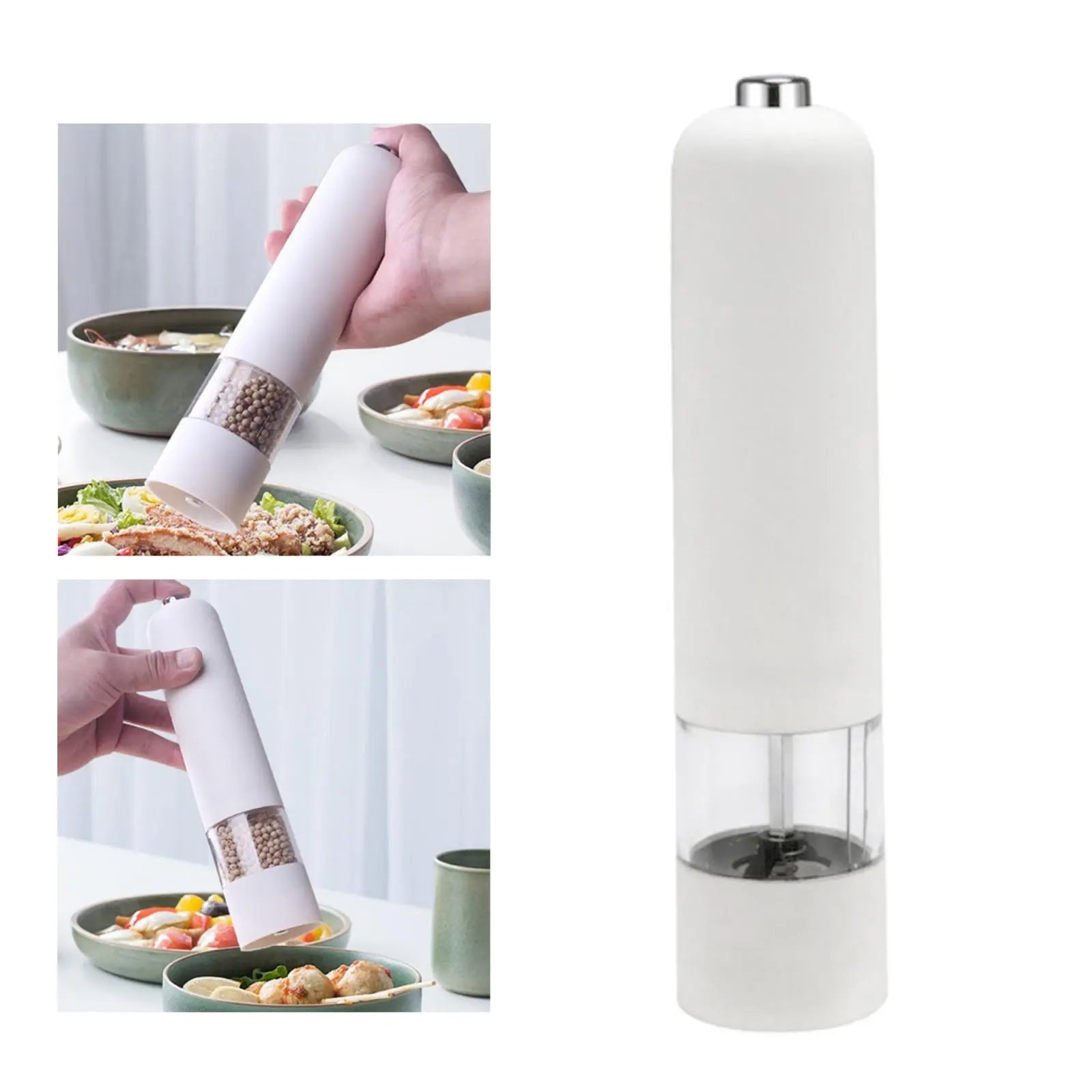 German Myle Mai Ruisi Electric Black Pepper Grinder Sea Salt Automatic Grinding Bottle Home Kitchen Seasoning - Crazy Dream Deals