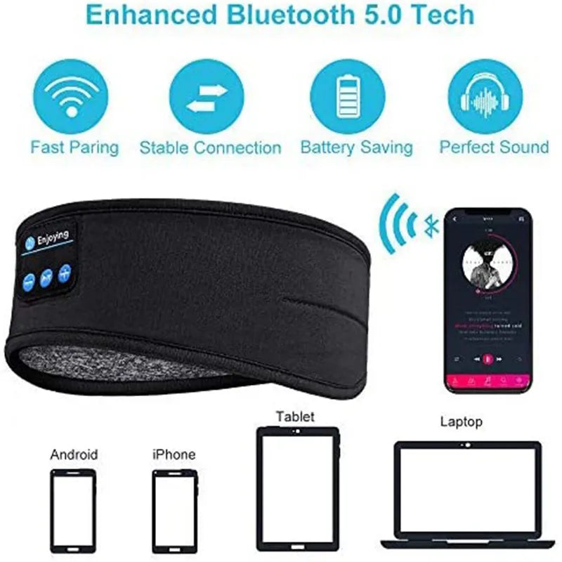 Best Wireless Bluetooth Headset Sport Sleep Headband | Sleeping Solutions - Crazy Dream Deals