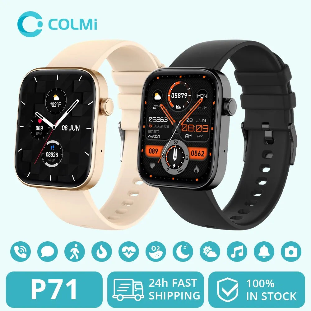 Smartwatch with Voice Calling | Men and Women Health Monitoring | IP68 Waterproof | Smart Notifications | Voice Assistant - Crazy Dream Deals