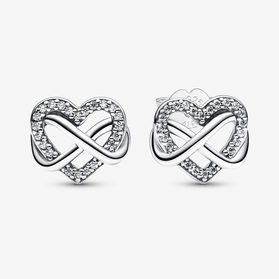 Sterling Silver S925 Heart Shape With Diamond Stud Earrings | Jewellery | Accessories & Gift - Crazy Dream Deals